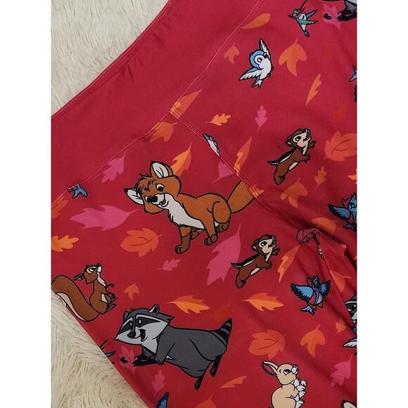 Disney Parks Ladies Forest Friends Woodland Critters Meeko Leggings Size Medium - Picture 3 of 8